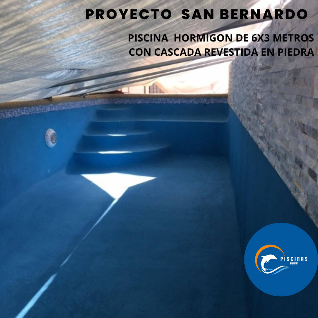 Piscina de hormigón de 6x3,  San Bernardo