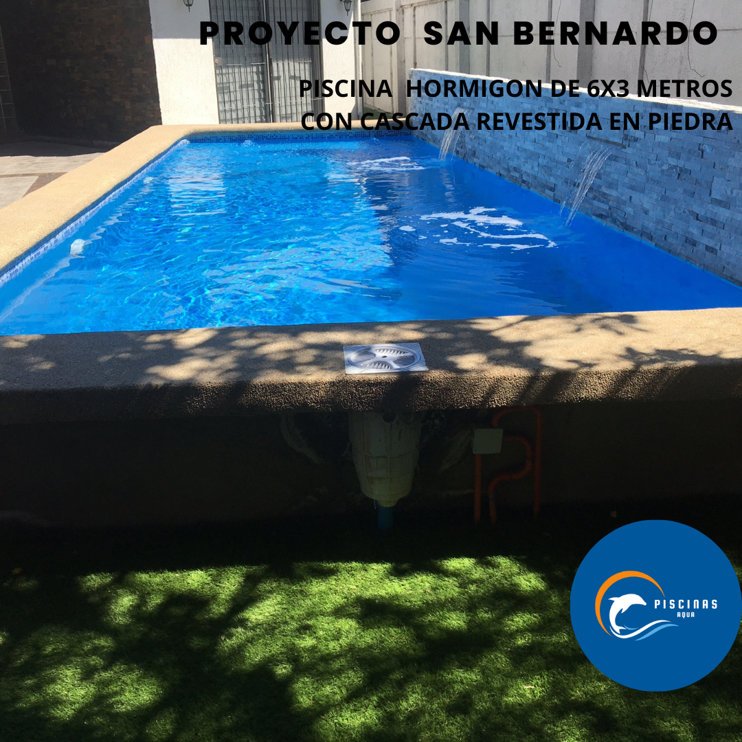 Piscina de hormigón de 6x3,  San Bernardo