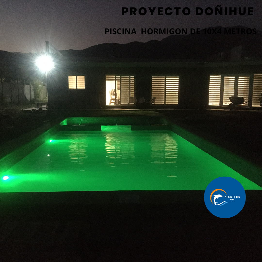 Piscina de hormigón de 10x4 metros, Doñihue