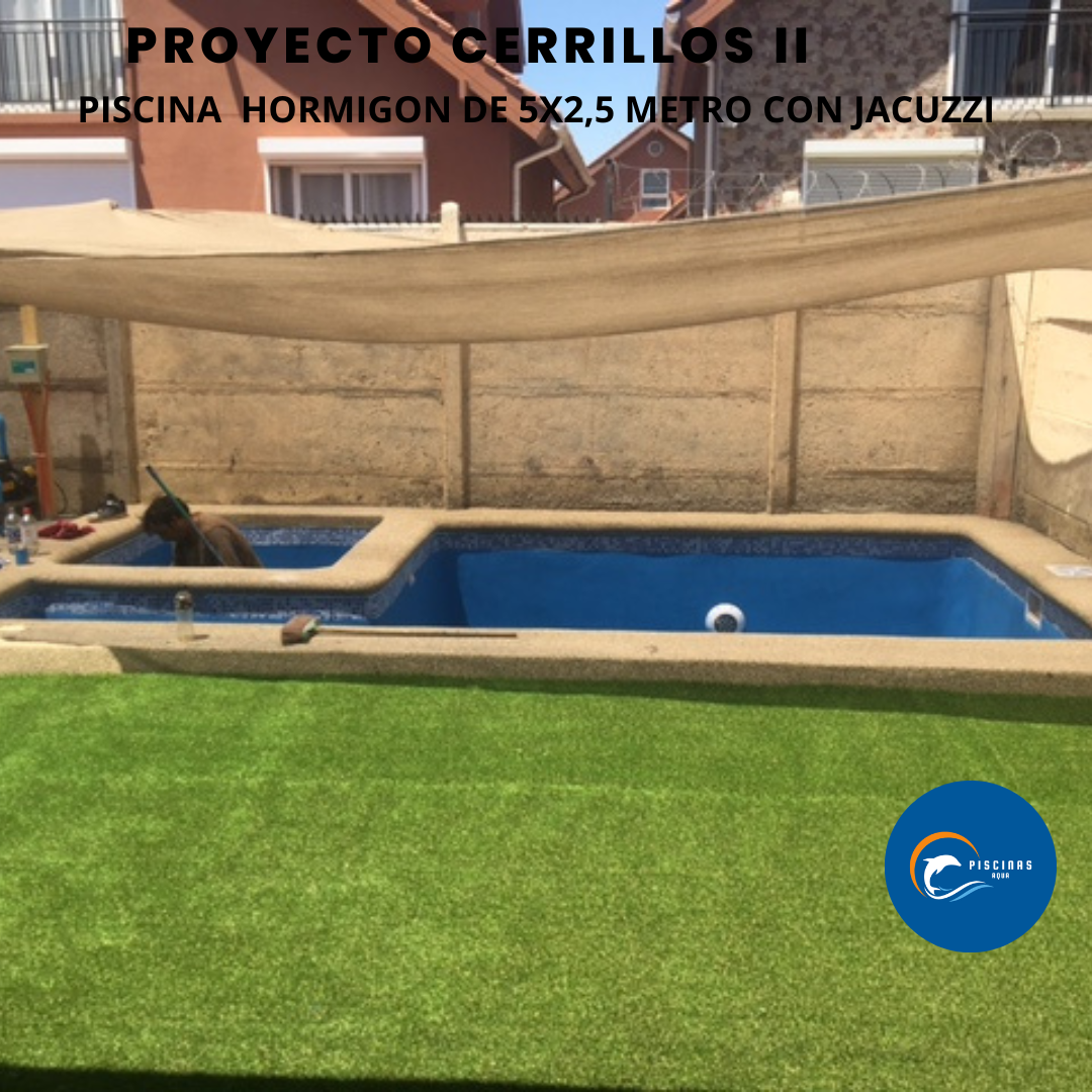 Piscina de Hormigón de 5x2,5 metros, Cerrillos